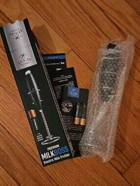 Zulay Premium MilkBoss Electric Milk Frother - Black,  NIB